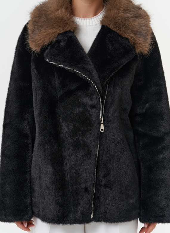 Куртка "косуха" из эко меха