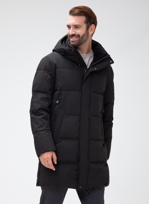 Мужской пуховик с капюшоном 