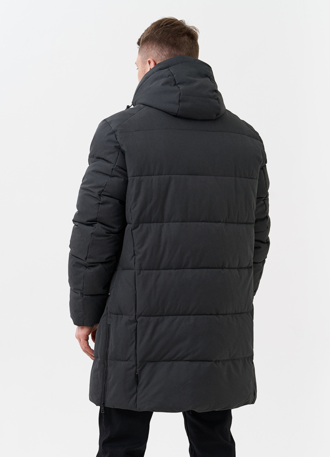 фото Мужской пуховик с капюшоном  модель № 28268