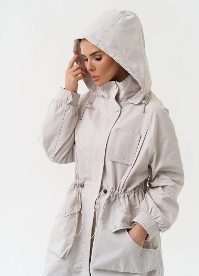 Ветровка женская с капюшоном модель № 30457 универмаг малина